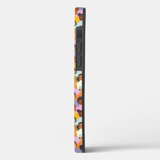 Retro Women of the World Pattern Case-Mate iPhone Case (Achterkant / Links)