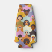 Retro Women of the World Pattern Flesjeskoeler (Voorkant)