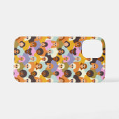 Retro Women of the World Pattern iPhone Hoesje (Achterkant horizontaal)