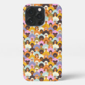 Retro Women of the World Pattern iPhone Hoesje (Achterkant)
