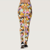 Retro Women of the World Pattern Leggings (Achterkant)