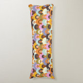 Retro Women of the World Pattern Lichaamskussen (Voorkant Verticaal)