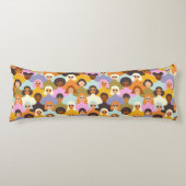 Retro Women of the World Pattern Lichaamskussen (Voorkant)