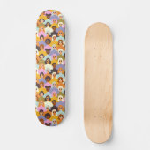 Retro Women of the World Pattern Persoonlijk Skateboard (Voorkant)