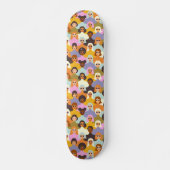 Retro Women of the World Pattern Persoonlijk Skateboard (Voorkant)