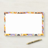 Retro Women of the World Pattern Post-it® Notes (Op bureau)