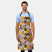 Retro Women of the World Pattern Schort (Gedragen)