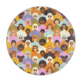 Retro Women of the World Pattern Snijplank (Voorkant)