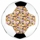 Retro Women of the World Pattern Voetbal (Voorkant)