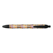Retro Women of the World Pattern Zwarte Inkt Pen (Achterkant)