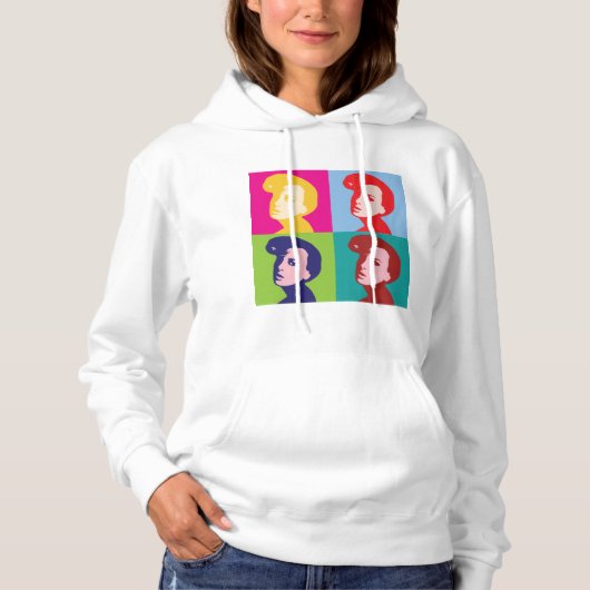Retro Women Pop Art Hoodie (Voorkant)