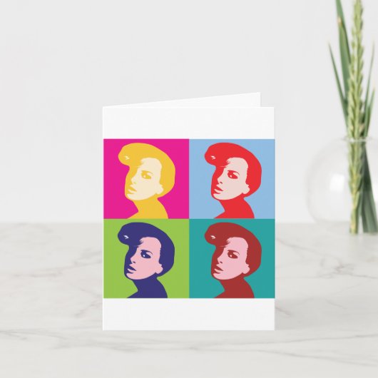 Retro Women Pop Art Kaart (Voorkant)