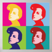 Retro Women Pop Art Poster (Voorkant)
