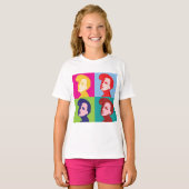Retro Women Pop Art T-shirt (Voorkant volledig)