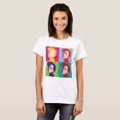 Retro Women Pop Art T-shirt (Voorkant volledig)