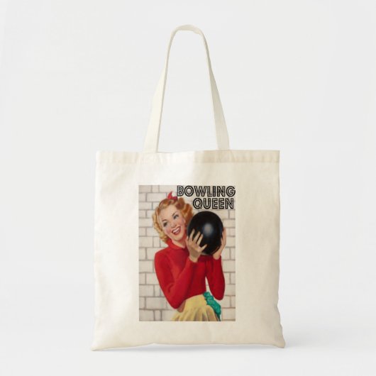 Retro Womens Bowling Queen 723 Tote Bag (Voorkant)