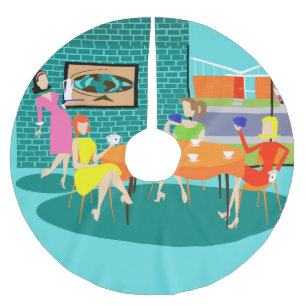 Retro Women's Card Game kerstboomrok Kerstboom Rok