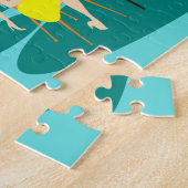 Retro Women's Card Game Puzzle Legpuzzel (Zijkant)