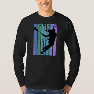 Retro Womens Lacrosse Queen Coach nood T-shirt