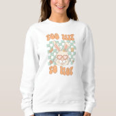 Retro Womens Pasen Sweatshirt voor Egg Hunt (Voorkant)