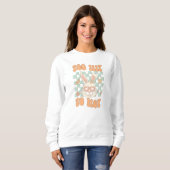 Retro Womens Pasen Sweatshirt voor Egg Hunt (Voorkant volledig)
