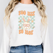 Retro Womens Pasen Sweatshirt voor Egg Hunt