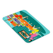 Retro Women's Wekly Card Flexi Magnet Magneet (Rechterzijde)