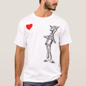 Retro Wonderful Wizard of Oz Cadeaus Tin Man Hart T-shirt (Voorkant)