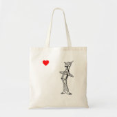 Retro Wonderful Wizard of Oz Tin Man Hart Tote Bag (Voorkant)