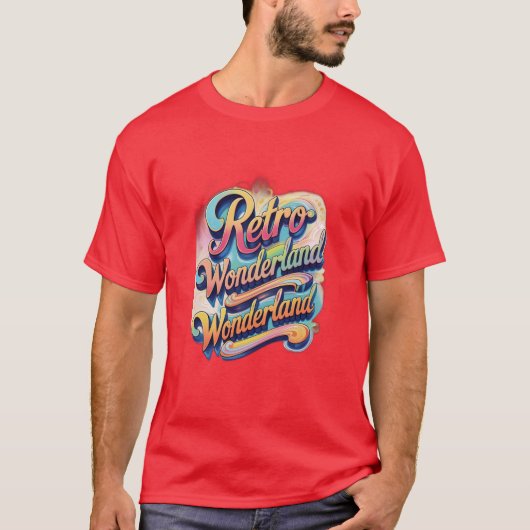 Retro Wonderland T-shirt (Voorkant)