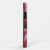 Retro Wood Brown Leather Kijk uit Case-Mate iPhone Case (Achterkant/rechts)