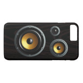 Retro Wood Grain Speaker Trio Case-Mate iPhone Case (Achterkant (Horizontaal))