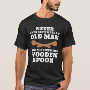 Retro Wooden Spoon Survivor 4 T-shirt
