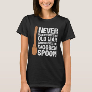 Retro Wooden Spoon Survivor 5 T-shirt