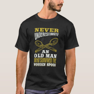 Retro Wooden Spoon Survivor 7 T-shirt