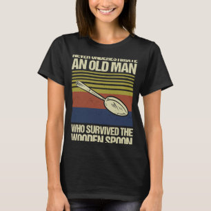 Retro Wooden Spoon Survivor T-shirt