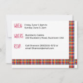 Retro Woodie Traandrop Caravan Glamping Kaart (Achterkant)