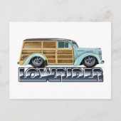 Retro Woody Lowrider Briefkaart (Voorkant)