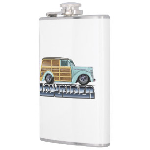 Retro Woody Lowrider Heupfles