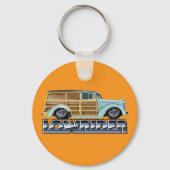 Retro Woody Lowrider Sleutelhanger (Voorkant)