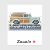 Retro Woody Lowrider Sticker (Vel)