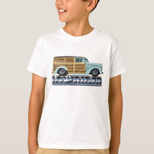 Retro Woody Lowrider T-shirt (Voorkant)