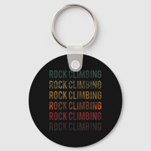Retro Woord Vintage Gedistingeerd Rotsbeklimmen C Sleutelhanger