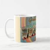 Retro Worcester MA Wenskaart Mok (Links)