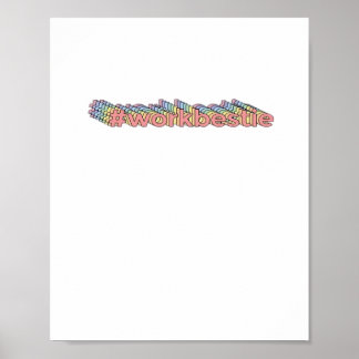 Retro Work Bestie Classic Poster