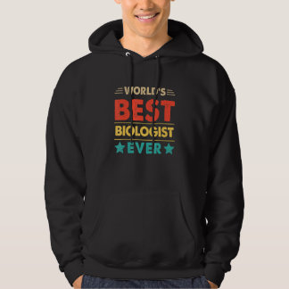 Retro World's Best Biologist Ever Hoodie