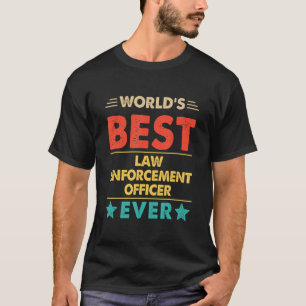 Retro World's best law Enforcement Officer ooit T-shirt