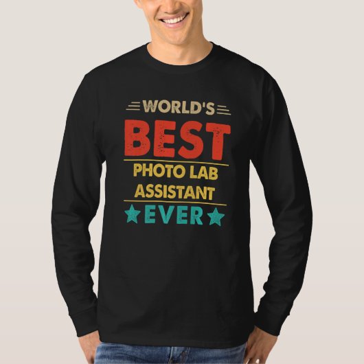 Retro World's Best Photo Lab Assistant Ever   T-shirt (Voorkant)