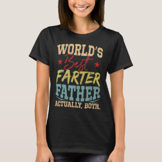 Retro World's beste vader vaderdag T-shirt