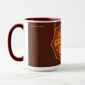 Retro World's Greatest Dad Badge Mug | Customizabl Mok (Links)
